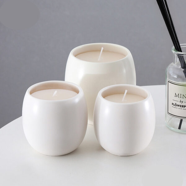 Custom Ceramic Candle Cups: Small & Large Sizes - Image 2