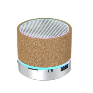 Portable Mini Bluetooth Speaker with Cork Design