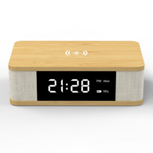 3-in-1 Wireless Charger Bluetooth Speaker Clock