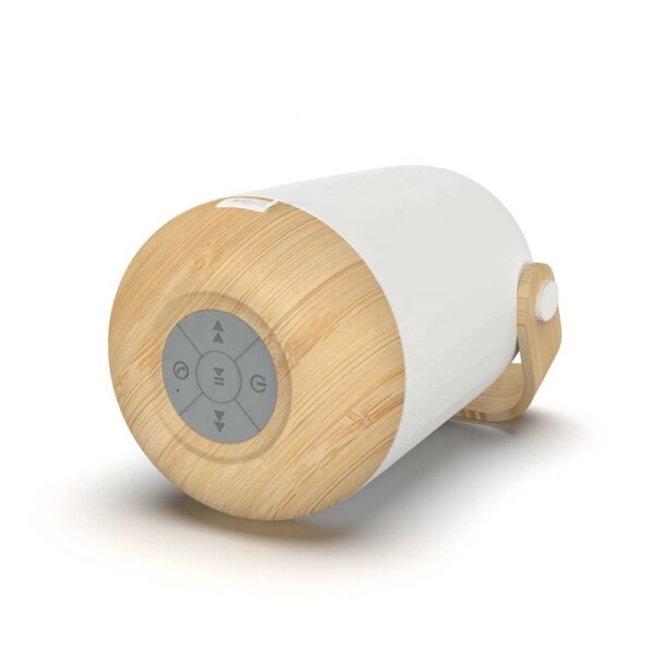 7-Color LED Bamboo Bluetooth Speaker | Portable Night Light - Image 5