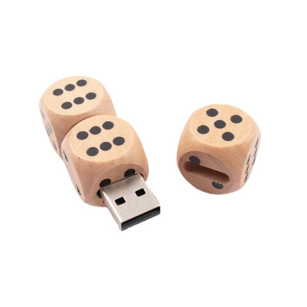 Wooden Dice USB Drive | Creative Teacher & Student Gift