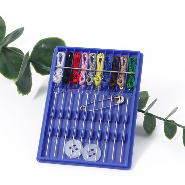 Mini 10-Line Sewing Kit: Hotel Disposable Needle & Thread Set - Image 2