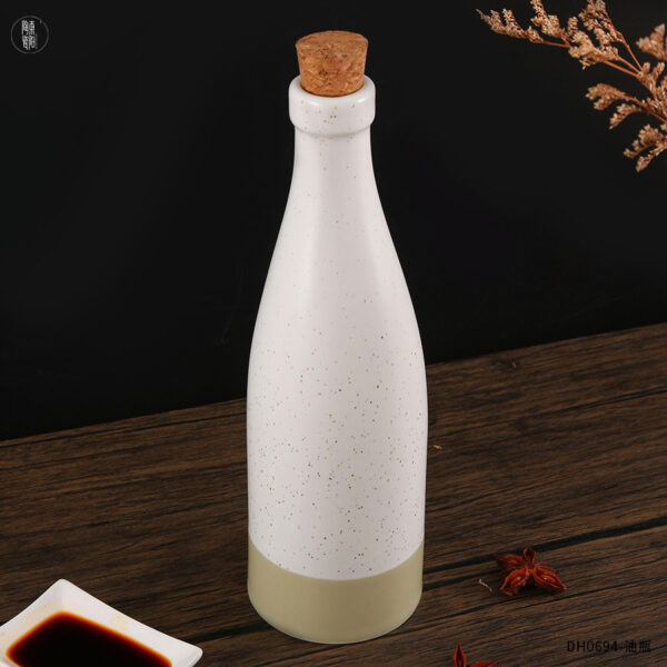 Custom Ceramic Oil Dispenser, Minimalist Kitchen Storage Jar - Image 4