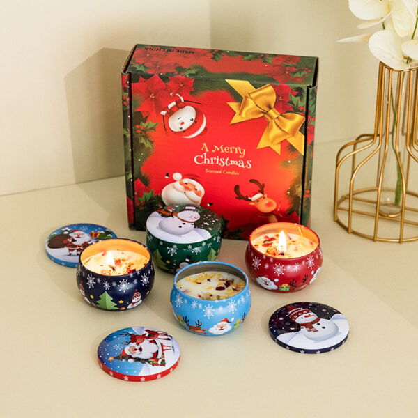 Soy Wax Scented Candle Gift Set | 4-Pack for Christmas - Image 5