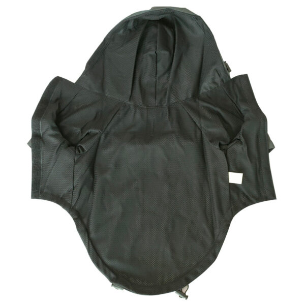 Reflective Black Windproof Rain Jacket for Large Dogs - Image 3