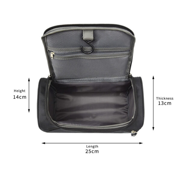 Men's Large Capacity Hanging Toiletry Bag with Hook - Image 7