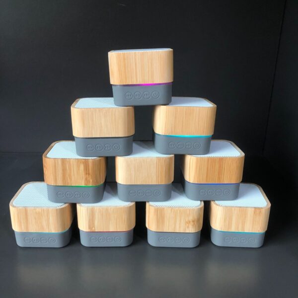 A15 Square Bamboo Bluetooth Speaker Portable Outdoor - Image 4