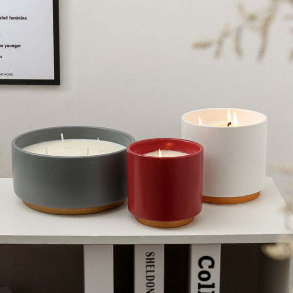 Custom DIY European Ceramic Candle Jars - Set - Image 5