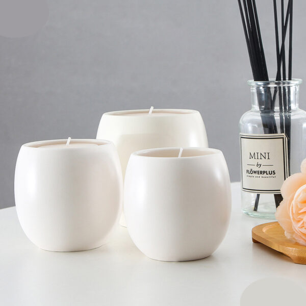 Custom Ceramic Candle Cups: Small & Large Sizes - Image 3