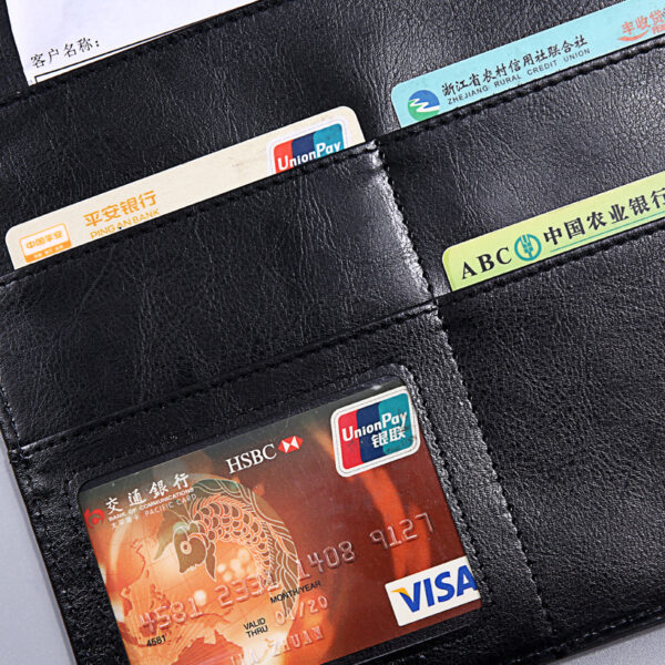 Multifunctional A4 Genuine Leather Business Document Folder - Image 2