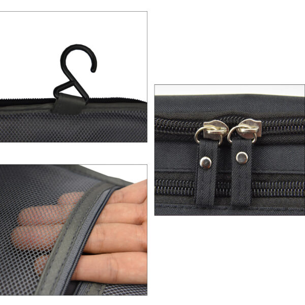 Men's Large Capacity Hanging Toiletry Bag with Hook - Image 6