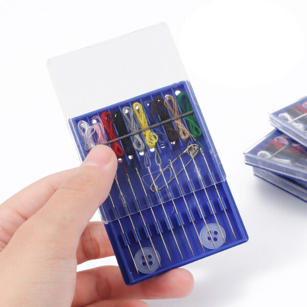 Mini 10-Line Sewing Kit: Hotel Disposable Needle & Thread Set - Image 4