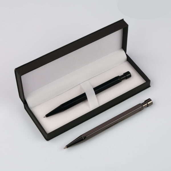 Press Ballpoint Pen: Brass, Hexagonal, Business Gift - Image 5
