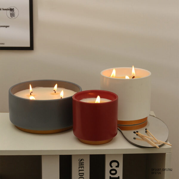 Custom DIY European Ceramic Candle Jars - Set - Image 6