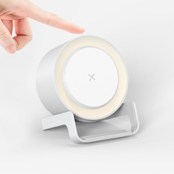 2024 Wireless Charger Stand with LED Logo & Bluetooth Speaker - Image 5