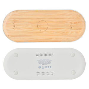 15W Bamboo 3-in-1 Wireless Charger for iPhone, Watch, Earbuds