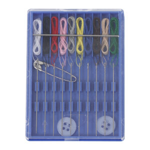Mini 10-Line Sewing Kit: Hotel Disposable Needle & Thread Set