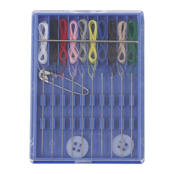 Mini 10-Line Sewing Kit: Hotel Disposable Needle & Thread Set