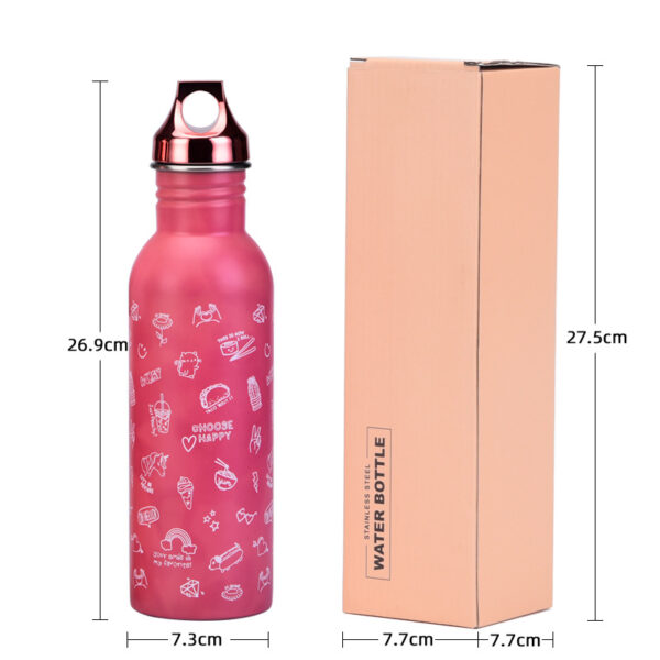 Single-Layer Stainless Steel Color-Changing Sports Bottle - Image 6