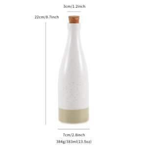 Custom Ceramic Oil Dispenser, Minimalist Kitchen Storage Jar