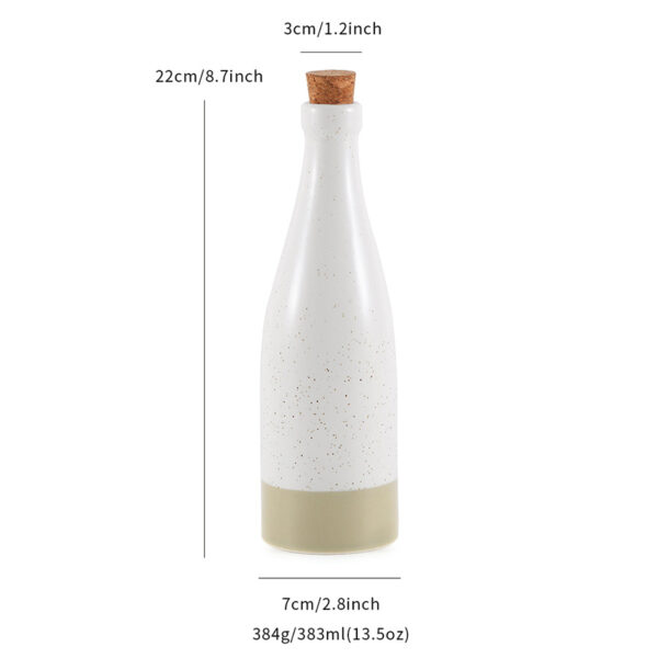 Custom Ceramic Oil Dispenser, Minimalist Kitchen Storage Jar