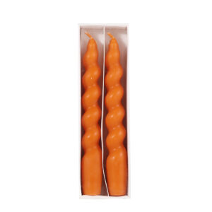 Classic Colored Twisted Candles, Smokeless, Long