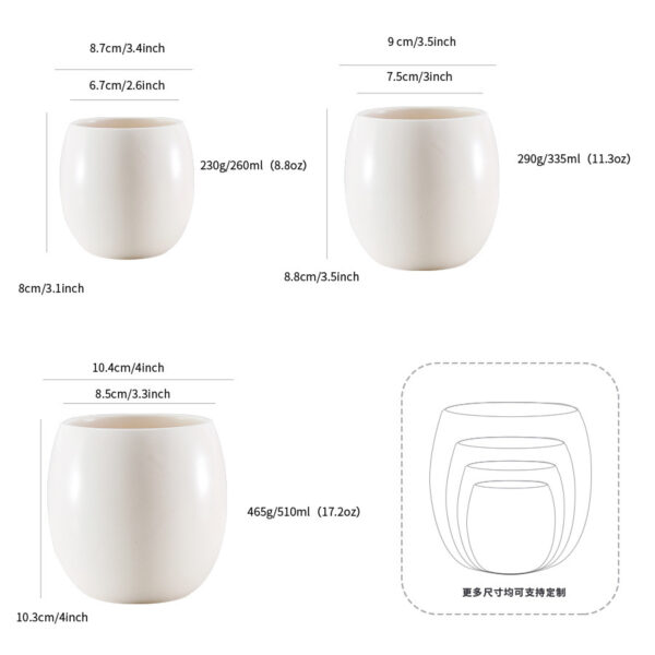 Custom Ceramic Candle Cups: Small & Large Sizes