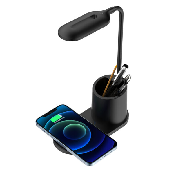 New Pen Holder Desk Lamp with Wireless Charger