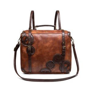 Vintage Punk Mini Waist Bag: Brown, Outdoor Phone Pouch