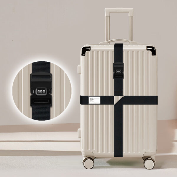 Luggage Straps: Cross & Straight, Lock-Free Travel Belts - Image 5