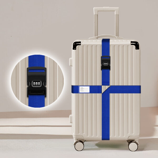 Luggage Straps: Cross & Straight, Lock-Free Travel Belts - Image 6
