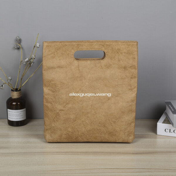 RPET Tote Bag – Alexander Letter Design, Black & Gold - Image 3