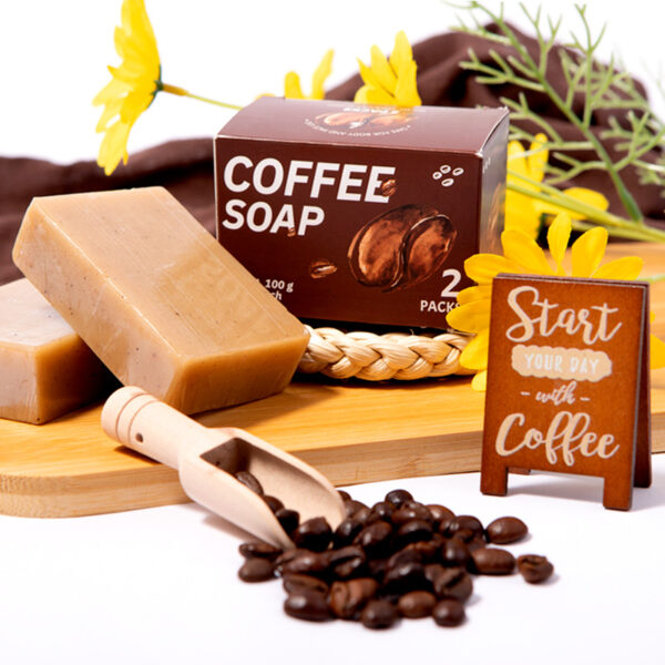 Organic Charcoal & Coffee Handmade Body Soap Bars - Image 3