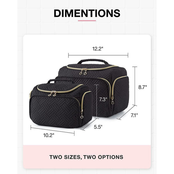 RPET Cotton Cosmetic Bag  Wet/Dry Separation Pouch - Image 2