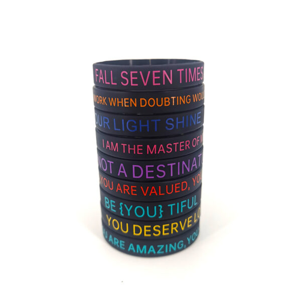 Inspiring Silicone Wristbands for Team Events & Gifts - Image 2