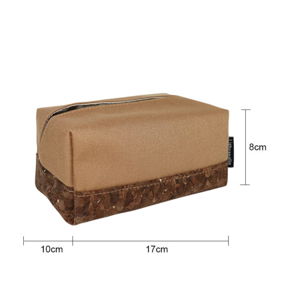 ECO Cork Wood Fabric Cosmetic Storage Bag - Image 2