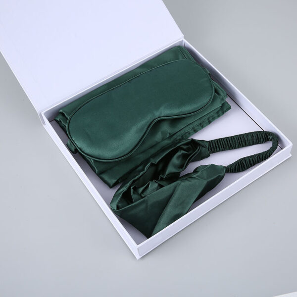 RPET Sleep Mask Gift Set with Silk Pillowcas - Image 4