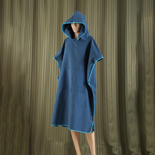 Recycled Microfiber Hooded Surf Poncho Towel - Beach Hoodie - Image 2
