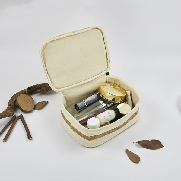 ECO Cork Cotton Makeup Bags for Travel - Image 6