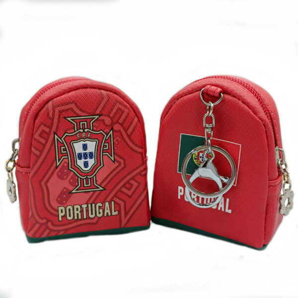 Recycled PU National Team Football Coin Purse Gift - Image 3
