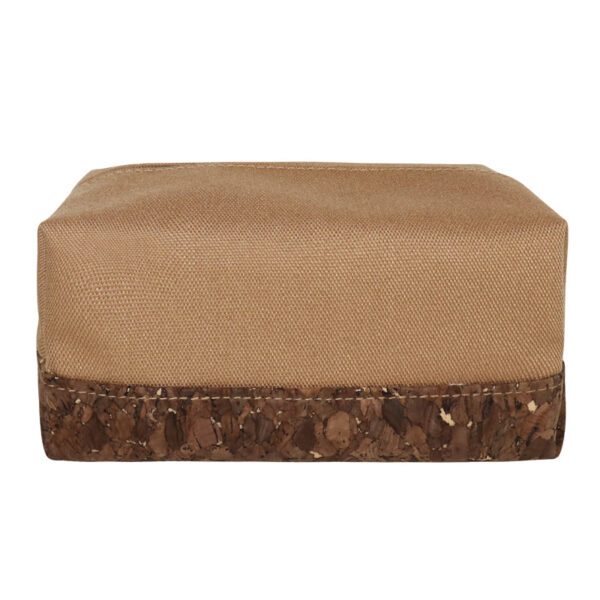 ECO Cork Wood Fabric Cosmetic Storage Bag - Image 3