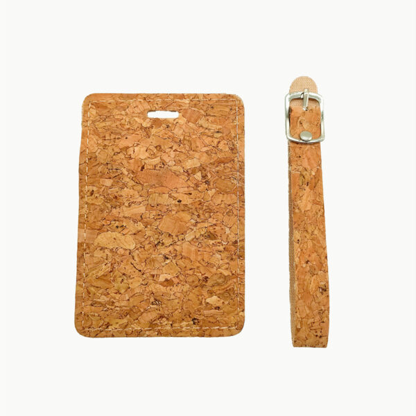 Custom Cork Luggage Tag - Sublimation PU Leather - Image 3