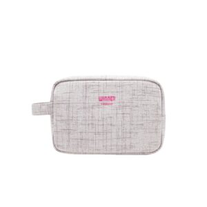 RPET Waterproof Glitter Letter Patches Makeup Pouch Bag