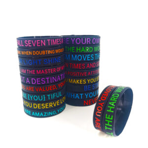 Inspiring Silicone Wristbands for Team Events & Gifts