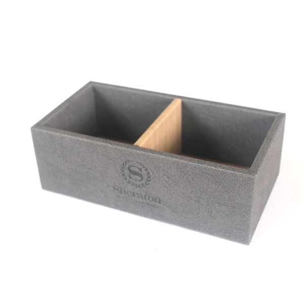 Hotel Room Amenities Organizer: Remote, Tissues, Tea Box - Image 7