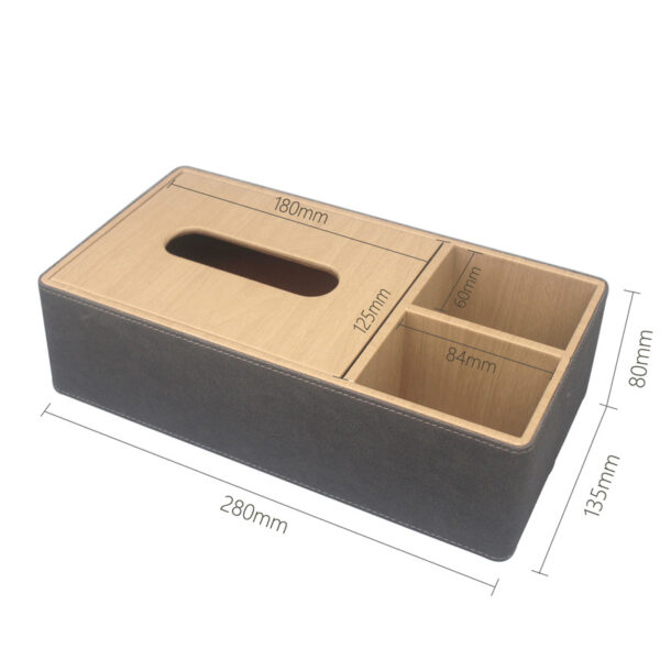 Hotel Room Amenities Organizer: Remote, Tissues, Tea Box - Image 2