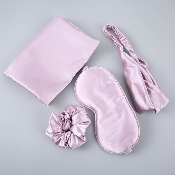 RPET Sleep Mask Gift Set with Silk Pillowcas - Image 2