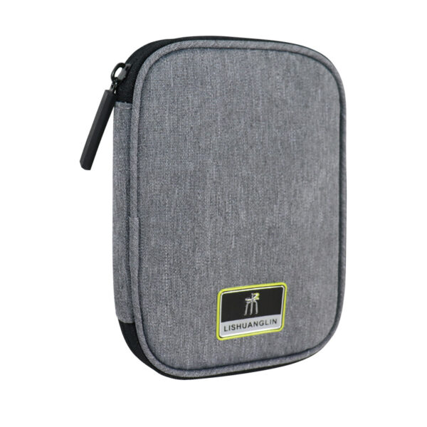 RPET Travel Organizer Bag for USB Drive and Earphones - Image 3