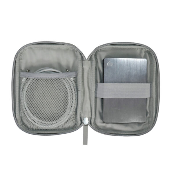 RPET Travel Organizer Bag for USB Drive and Earphones - Image 6