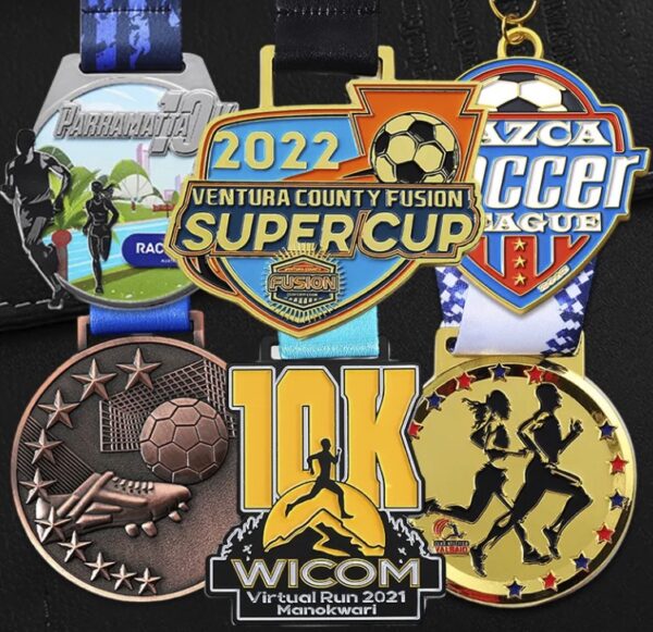 Custom Metal Soccer Medals for Sports Competition - Image 3
